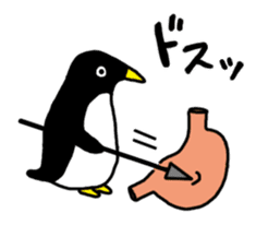 Physical condition poor penguins sticker #15659805