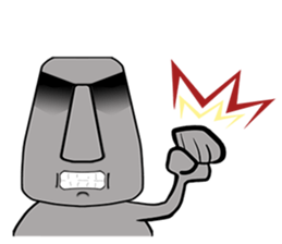 The message moai which it is easy to use sticker #15659889
