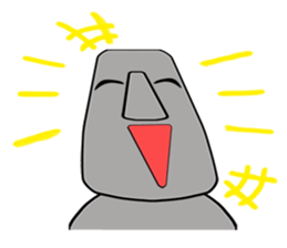 The message moai which it is easy to use sticker #15659910