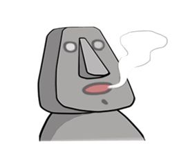 The message moai which it is easy to use sticker #15659911