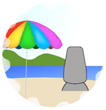 The message moai which it is easy to use sticker #15659914