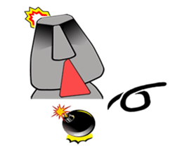 The message moai which it is easy to use sticker #15659915
