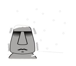 The message moai which it is easy to use sticker #15659919