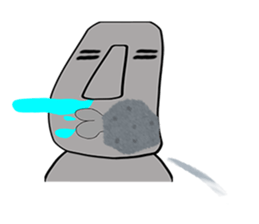 The message moai which it is easy to use sticker #15659920