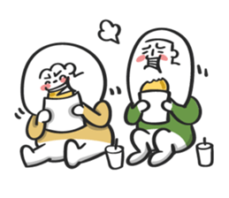 A-Bao and his friend. sticker #15660034