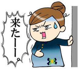 pregnant woman & mather Sticker sticker #15661764