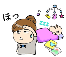 pregnant woman & mather Sticker sticker #15661777
