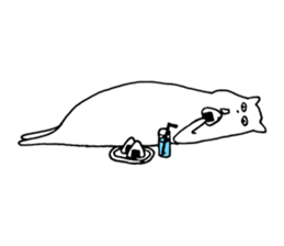 Creatures like a cat sticker #15662872