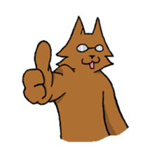 Glasses Cat! sticker #15662986