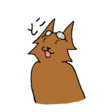 Glasses Cat! sticker #15662992