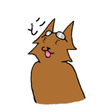 Glasses Cat! sticker #15662992