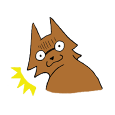 Glasses Cat! sticker #15662998