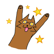 Glasses Cat! sticker #15663008