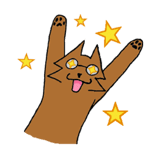 Glasses Cat! sticker #15663008