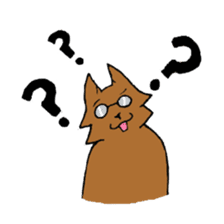 Glasses Cat! sticker #15663009