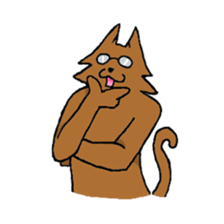Glasses Cat! sticker #15663021