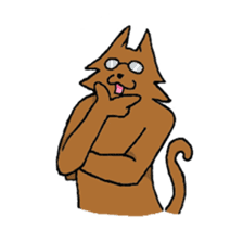 Glasses Cat! sticker #15663021