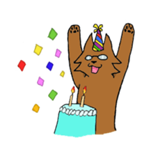 Glasses Cat! sticker #15663022