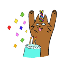 Glasses Cat! sticker #15663022