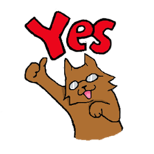 Glasses Cat! sticker #15663024