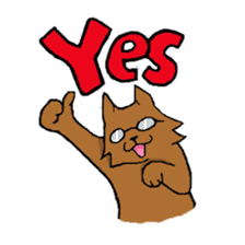 Glasses Cat! sticker #15663024