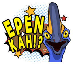 The Kaslopa - Papuan Slang Cassowary sticker #15663626