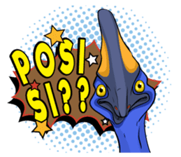 The Kaslopa - Papuan Slang Cassowary sticker #15663628