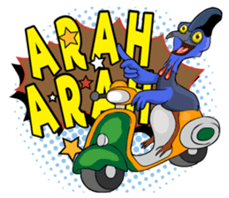 The Kaslopa - Papuan Slang Cassowary sticker #15663632