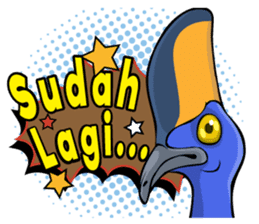 The Kaslopa - Papuan Slang Cassowary sticker #15663637