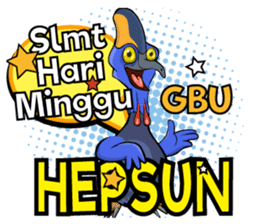 The Kaslopa - Papuan Slang Cassowary sticker #15663641