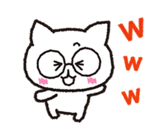 The cat is cute. sticker #15666762