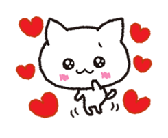 The cat is cute. sticker #15666766