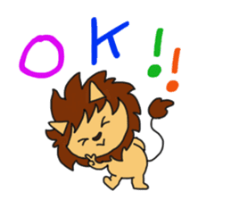 Cute LION & Rabbit STICKER sticker #15667160
