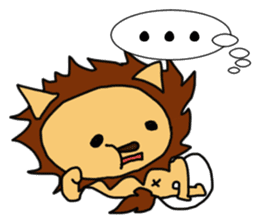 Cute LION & Rabbit STICKER sticker #15667180