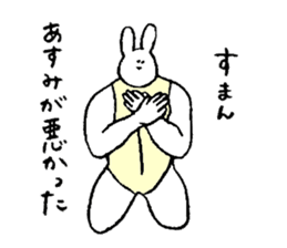 Rabbit in turtle shell's name is Asumi sticker #15667749