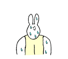 Rabbit in turtle shell's name is Asumi sticker #15667757