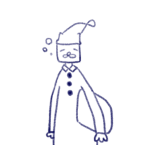 Cat of a square face sticker #15667998