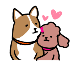 Pretty dogs sticker sticker #15668032