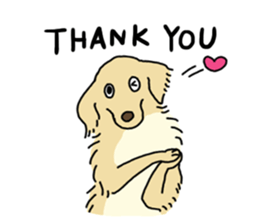 Cute Golden Retriever Sticker sticker #15670107