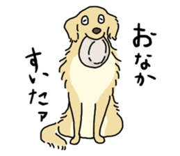 Cute Golden Retriever Sticker sticker #15670114