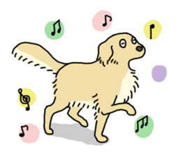 Cute Golden Retriever Sticker sticker #15670117