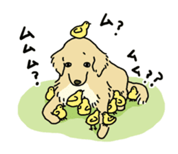 Cute Golden Retriever Sticker sticker #15670132