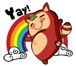 COCO - THE RED RACCOON sticker #15670491
