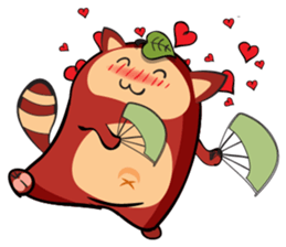 COCO - THE RED RACCOON sticker #15670492