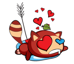 COCO - THE RED RACCOON sticker #15670499