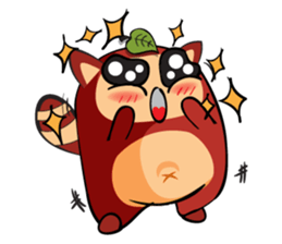 COCO - THE RED RACCOON sticker #15670500