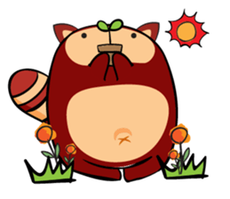 COCO - THE RED RACCOON sticker #15670501