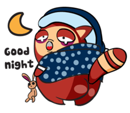 COCO - THE RED RACCOON sticker #15670502