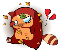 COCO - THE RED RACCOON sticker #15670513