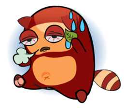 COCO - THE RED RACCOON sticker #15670515